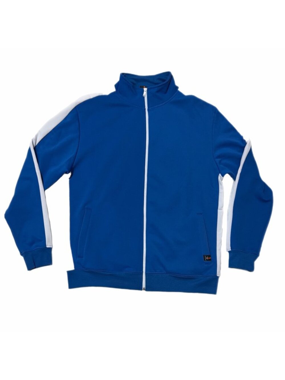 Screenshot Jacket Mens XL Blue Track White Stripe Y2K Rapper Soccer Athleisure - Picture 9 of 14